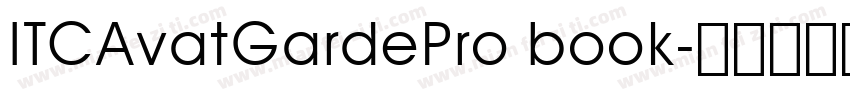 ITCAvatGardePro book字体转换